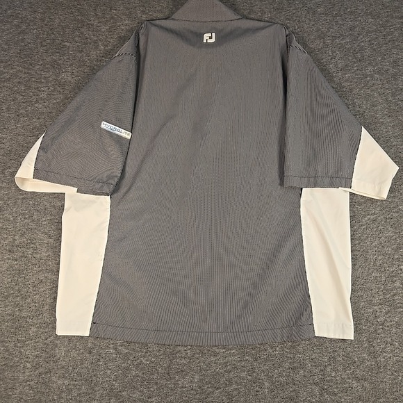FootJoy DryJoys HydroLite Short Sleeve Quarter Zip Golf Rain Jacket Mens Large - Picture 4 of 10
